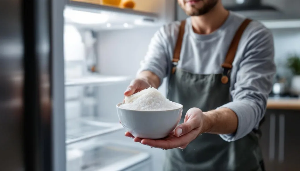 descubra como eliminar a humidade do frigorífico com uma dica simples: esponja e sal. nem arroz nem giz, método eficaz e prático para manter seu frigorífico seco e sem cheiros.