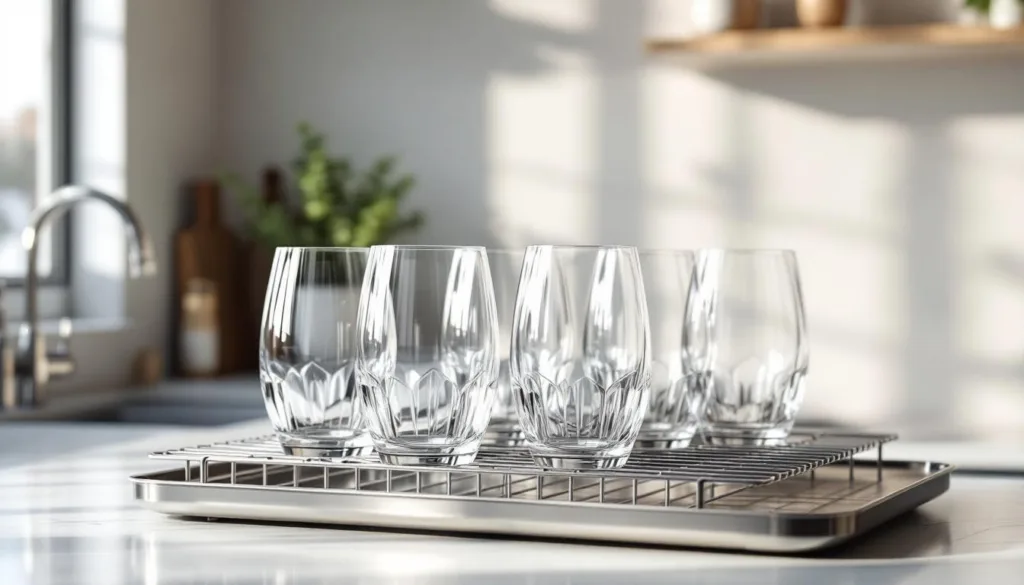 descubra um truque simples e eficaz para deixar os copos a brilhar sem usar detergente ou esfregão.