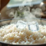 descubra um truque simples com gelo que solta o arroz em minutos, sem precisar de panela nova ou óleo. cozinhe arroz perfeito rapidamente!