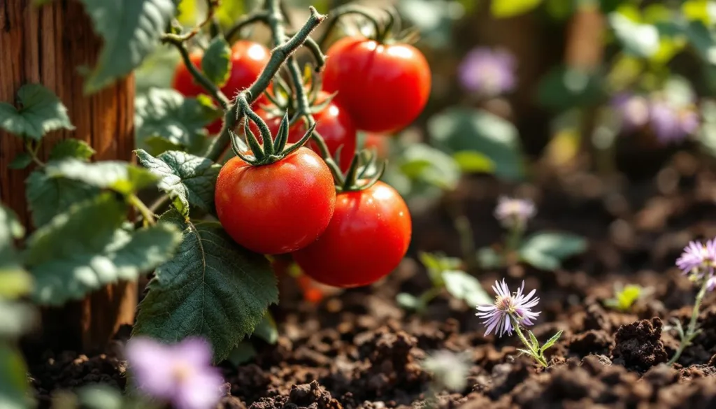 cultive tomates perfeitos sem miolo branco, sem pesticidas nem fertilizantes, utilizando métodos naturais para uma colheita saudável e saborosa.