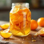 aprenda a fazer vinagre cítrico natural usando cascas de laranja, sem produtos químicos nem esfregaço, de forma simples e sustentável.