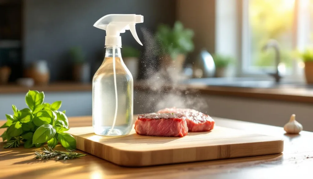 descubra por que borrifar a tábua de cortar com vinagre antes de preparar carne pode melhorar a higiene e evitar contaminações na cozinha.