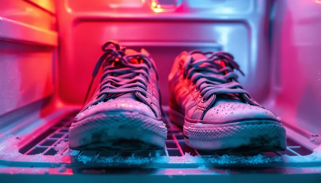 descubra por que colocar seus ténis usados no congelador é um truque útil e simples para eliminar odores e manter o frescor dos seus calçados.