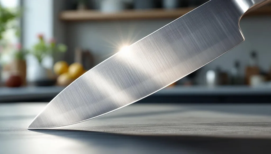 descubra por que algumas facas possuem um orifício na lâmina e qual a sua função prática na cozinha, melhorando o corte e o manuseio.