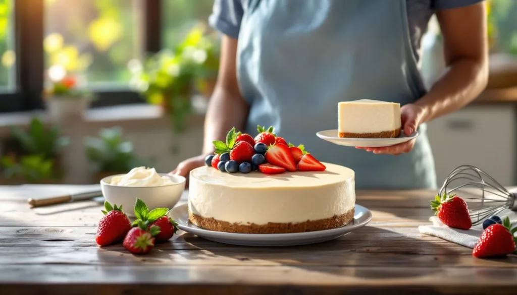 descubra os segredos de uma confeiteira para preparar um cheesecake sem forno delicioso e infalível, perfeito para qualquer ocasião.
